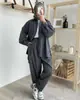 Conjunto de Color Sólido Transfronterizo de Amazon 2024 Camisa Suelta y Pantalones Largos Estilo Nuevo Retro Artístico Transfronterizo