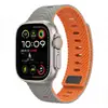 Adequado para pulseira de relógio de silicone Apple iWatch com padrão de onda magnética, fecho respirável, feito sob medida na fábrica S12