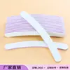 Lima de uñas de arena blanca de alta calidad, doble cara, grano grueso y fino, lima pulidora, tira de arena de Eva, bloque pulidor para uñas con corazón morado