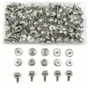 50 suit 15mm tornillo de acero inoxidable hebilla blanca grande enlace fijo lona de plástico lona de tela hebilla de presión metálica hebilla de presión sin costura