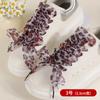 Cordones de Gasa de Nieve con Estampado de Leopardo 2.5cm-4cm Cordones Ensanchados Patrón de Estampado de Leopardo Cordones de Encaje de Gasa de Seda Cordones Planos