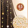 45 Nuevos Productos Transfronterizos de Primavera y Verano: Anillo para Cabello de Rastas con Flor de Cadena y Margarita Accesorios en el Sitio Independiente de Shein