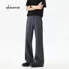 Otoño 2026 Ropa de Calle Ajuste Limpio Tacto Premium Pantalones de Vestir para Hombre Pantalones Largos Casuales Coreanos Pantalones Simples con Ligero Estilo Acampanado
