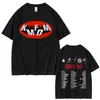 Camiseta com Estampa Gráfica Rock Band Kmfdm Tour 97 Verão Masculina e Feminina Retrô Gótico Punk Streetwear