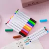 Set de 12 Marcadores para Pizarra Blanca en Bolsa Opp, Marcadores Escolares de Colores a Base de Agua, Marcadores de Graffiti Borrables para Niños al por Mayor