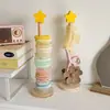 Organizador de Gomas para el Cabello Creativo con Soporte de Exhibición Organizador de Escritorio Madera Maciza Pinza de Tiburón para Gomas del Cabello Estante de Almacenamiento de Accesorios para el Cabello