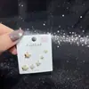 Pendientes de Tachuela de Moda Pendientes de Mariposa Nuevos Versátiles Súper Brillantes Circonita Aguja de Plata S925 Galvanizada Ecológica Ropa de Moda de Invierno