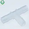 Conector de Manguera de Tres Vías Tipo T de 1/2 Pulgada Jiyou, Conector para Manguera de Agua y Aire de Plástico PP de Grado Alimenticio