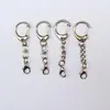 Hebilla combinada pequeña de pinza C y mosquetón de aleación de zinc, llavero de cadena con pinza C, accesorios de ferretería para bolsos y juguetes