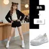 Zapatos de Entrenamiento Alemanes de Cuero Genuino con Suela Gruesa para Mujer, Nuevo Estilo Primavera 2026 Zapatos Casuales que Aumentan la Altura, Zapatos Deportivos, Zapatos Versátiles para Mujer