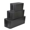 Caja de Almacenamiento de Plástico con Tapa Organizador de Escritorio para Cables de Datos de Carga Ocultos Teléfono Móvil Computadora Tableta Regleta