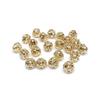 Contas coloridas preservadas enroladas em ouro 18K contas de abóbora pequenas contas de ouro acessórios de joias pulseira colar material para bijuteria DIY feito à mão