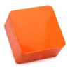 Fabricante Produce Latas de Té de Hojalata, Diseño de Empaque de Caja Rectangular de Lata de Té, Latas de Té Naranjas, Personalización de Latas de Hojalata