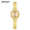 Sanda novo 7052 pulseira compacto feminino quartzo relógio diamante moda Coringa criativo feminino atacado