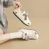 2026 Novo Tênis Branco Feminino Primavera Estilo Coreano Laço Ins Casual Esportivo Versátil Tênis Estilo de Rua Xb201