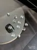 Joyería de Pedrería K9 de Alta Calidad con Parte Trasera Puntiaguda para Uñas, Pedrería Transparente Blanca tipo Caramelo de Roca Deslumbrante, Pedrería Irregular Apilada en Ángulo Recto Largo, Bolas de Pedrería para Uñas al por Mayor