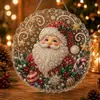 Bestseller internacional Halloween e Natal pingente Papai Noel acrílico pintado diamante pintura pingente decoração, não feito à mão