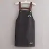 Delantal Popular Transfronterizo a Prueba de Aceite e Impermeable para Cocina Casera y Trabajo en Catering, Resistente a Manchas, Monos con Cubierta de Correa Estampada de Alta Apariencia