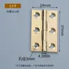Bisagras de latón en stock 1 pulgada 2 pulgadas 3 pulgadas bisagras de libro bisagras de latón tipo H herrajes para puertas de gabinetes accesorios bisagras de cobre