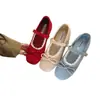 Sapatos femininos que aumentam a altura, coleção nova primavera-verão 2026, adequados para combinar com saias, sapatos Mary Jane, estilo balé de fada, sapatos de festa, mocassins