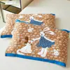 Toalhas de Travesseiro 100% Algodão para Crianças, um Par de 40X60 Absorventes de Suor, Antiderrapantes, 100% Algodão Gaze Toalhas de Travesseiro, Toalhas Capa de Travesseiro, Pequenas Toalhas de Almofada
