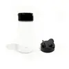 Saleiro Pet Square de 120ml com tampa articulada simples/dupla e furo para temperos, boca larga.