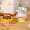 Tigela Original para Pet com Pernas Altas para Proteger o Pescoço, Tigela Única de Aço Inoxidável para Ração e Água, Tigela Antiderrapante e Anti-Derramamento para Gato, Tigela para Cachorro