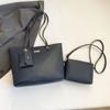 Bolso Tote Simple de Gran Capacidad Estilo Coreano 2025 Primavera Nueva Moda Bolso de Mano para Viaje Bolso de Hombro Tres Piezas Textivo