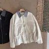Chaqueta Casual para Mujer 2026 Primavera y Otoño Nueva, Ajuste Holgado con Cintura de Cordón, Estilo Ropa de Trabajo Versátil, Estilo Japonés