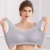 Verano Malla Ultra Delgada Sin Costuras Ropa Interior para Mujeres con Senos Grandes, Sin Aros de Acero, Anticaída, Talla Grande Hermosa Espalda Estilo Chaleco Sujetador
