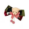 Pasador Decorativo Lindo Navideño Accesorios para el Cabello Femenino Versátil Pinza para Flequillo de Lazo Pinza Lateral Diadema Creativa para Niños
