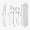 Conjunto de faca e garfo para bolo lunar de aço inoxidável 304 garfo de frutas garfo de sobremesa faca e garfo de bolo presentes de hotel podem ser definidos logotipo