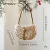 Nuevos adornos navideños de espuma color champán, decoraciones para árbol de Navidad de tela con purpurina, colgantes de perlas y arreglos de escenas con formas únicas