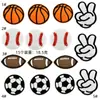 Série Esportiva Desenho Animado Patch de Tecido de Futebol Bordado Decorativo Basquete Baseball Patch Bordado Acessórios de Vestuário Patch Estoque Pronto