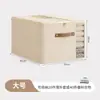 Atacado Novo Estilo Tianshan Linho Caixa com Janela Dupla e Zíper Caixa para Colcha Caixa de Armazenamento Doméstico Organizador de Tecido Caixa