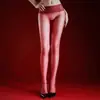 Meias Xiyue "Brilho Escarlate" Sexy 3D Aurora Vibração de Boate Meia-calça Sedosa Lisa Brilhante Ultrafina Meias Pretas