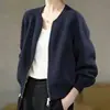 Otoño 2026 Nueva Chaqueta Casual Holgada Amigable con la Piel Tallas Grandes Diaria Versátil Para Mujeres de Tallas Grandes Ropa Exterior Cárdigan