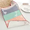 Toalla de Gasa Infantil de Seis Capas 25X50 Algodón Puro Tipo Jacquard para Bebé una Toalla Pequeña Toalla para Babas de Bebé de Guardería