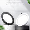 Fornecimento de fábrica de luz LED Downlight para sala de estar, corredor, casa, hotel, engenharia, luz de teto embutida com escurecimento de três cores