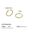 Taina Europeos y Americanos Lujo Ligero Lineales Acero Inoxidable Brazaletes para Oreja Acero de Titanio Pendientes de Moda Transfronterizos Populares Joyería al por Mayor