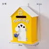 Muebles para el Hogar Estilo Pastoral Buzón de Guardería Buzón de Mensajes Buzón de Madera Buzón de Sugerencias Decoraciones de Casitas de Madera Pequeñas