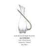 Venta directa del fabricante: Decantador de Cristal, Copa de Gran Capacidad, Copa de Vino Tinto, Alto Valor Estético, Decantador en Forma de U con Esmalte Rosa