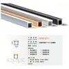 Canal de Luz Lineal LED Carcasa Luz Lineal para Gabinete Empotrado Canal de Luz Lineal Tira de Luz Decorativa de Aleación de Aluminio Fabricante de Canal de Aluminio
