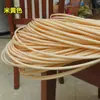 Cesta Suspensa de Rattan Sintético PE Redonda Tira Plana Rattan Material para Reparo de Cadeira Mesa de Café Cesta de Armazenamento DIY Material Externo Interno