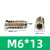 4.8 zinco colorido dentes internos e externos porca para móveis Ferragens Acessórios para móveis porca escareada peças embutidas M4M5-M10