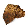 Gravata Masculina Logotipo Personalizado Gravata Paisley Vermelha Casamento Noivo Gravata de Alta Qualidade Amarrada à Mão para Homens