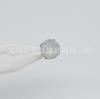 F136 Aleación de Titanio Fondo Puntiagudo Fondo Curvo Incrustado Hua Zi Pendientes Shijia Hua Zi Diamantes de Imitación Perforación de Hueso de Oreja Joyería Pendientes