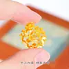 Loja de Ouro Mesmo Estilo Areia Dourada Acessórios DIY Pingente Torre de Flores Novo Estilo Chinês Trevo Coração Colar Corrente para Clavícula de Suéter para Mulheres