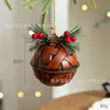 Decoración Navideña Transfronteriza Colgante de Campana de Hierro Colgante Retro Decoración de Árbol de Navidad Escena Diseño Ambiente Accesorios