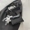 Estilo Coreano Sistema Coreano Transfronterizo 2026 Diseño de Hebilla con Estampado de Puntos Redondos Bolso de Mano para Mujer Bolso de Hombro Bolso Cruzado Bolso Cuadrado Pequeño
